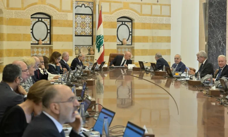 جلسة لمجلس الوزراء في قصر بعبدا بغياب وزير الطاقة جو الصدي