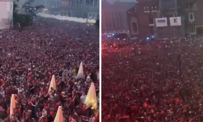 جماهير غفيرة في لشبونة لدعم رونالدو بعد أزمة المنتخب.. ما حقيقة الفيديو المتداول؟